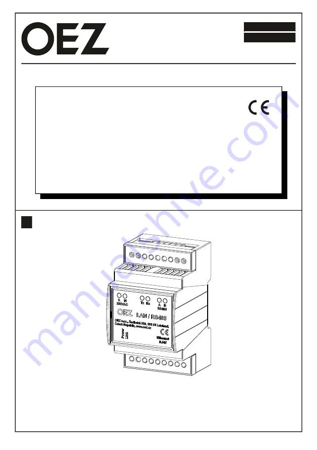 OEZ PAQ-RPC-LAN Скачать руководство пользователя страница 1