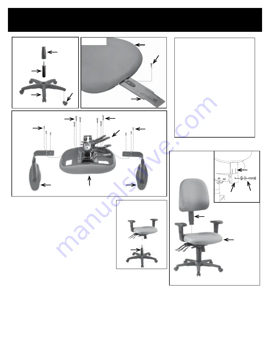 Office Star Products 43808 Operating Instructions Download Page 2