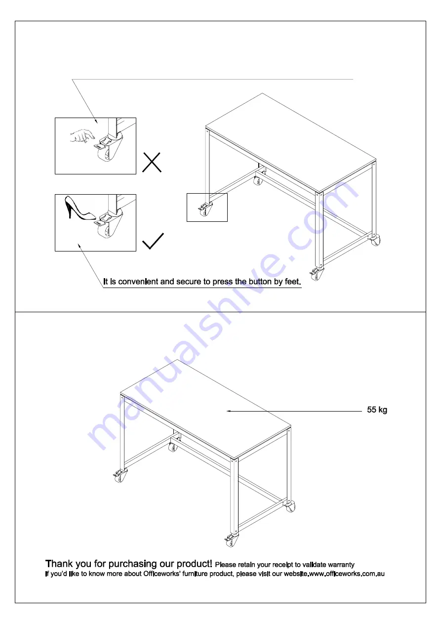 Officeworks FD05 Assembly Instructions Manual Download Page 6