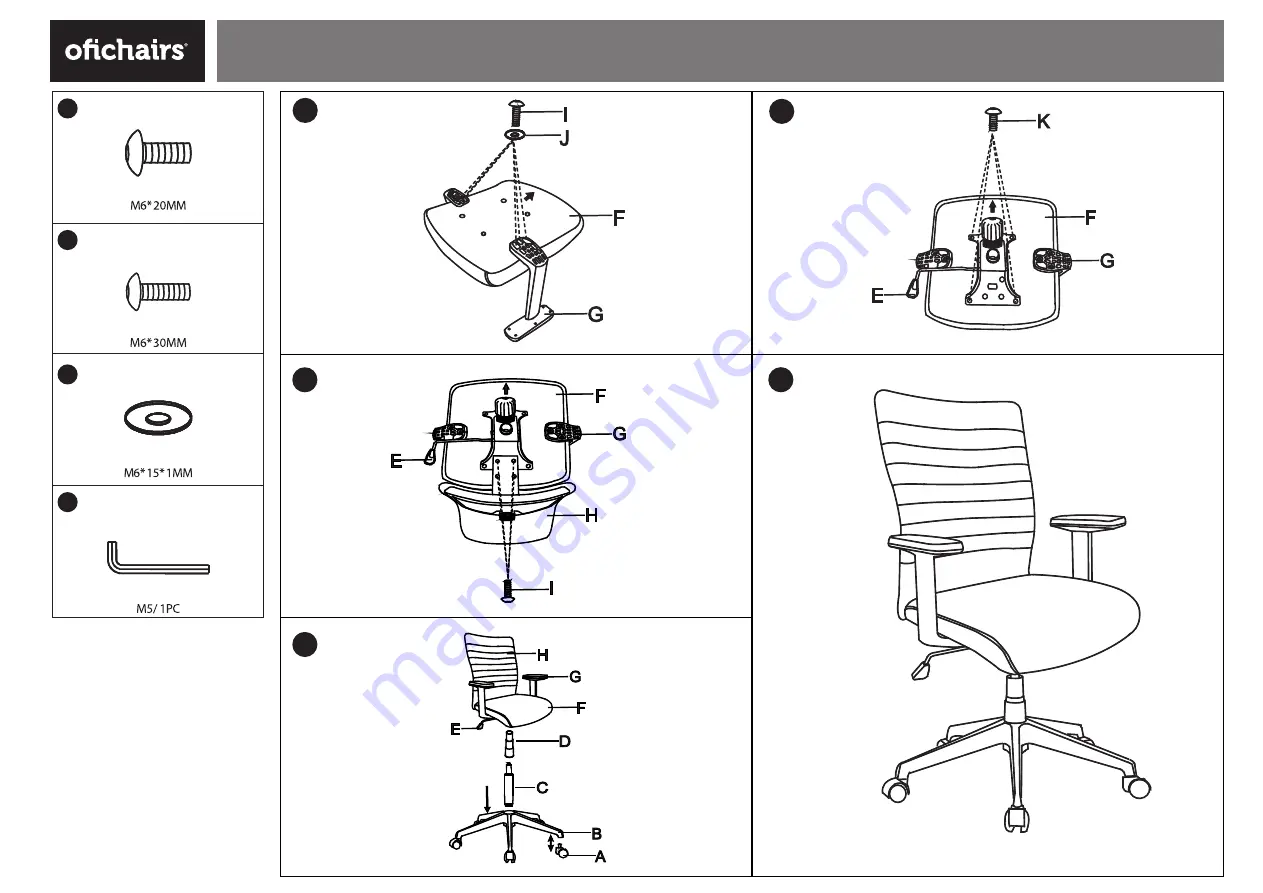 ofichairs Parma Manual Download Page 2