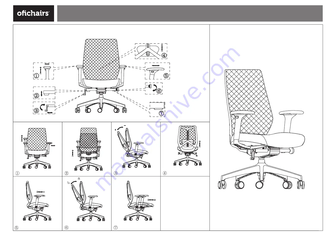 ofichairs Winner Manual Download Page 3