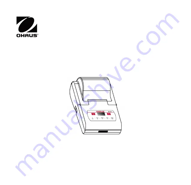 OHAUS SF-110B Instruction Manual Download Page 1