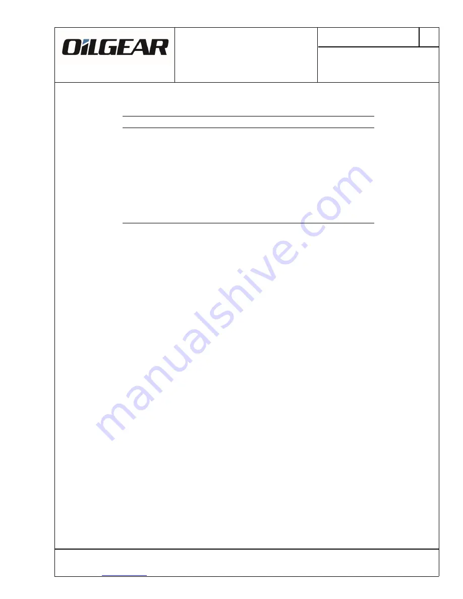 OilGear EPC 300 Series User Manual Download Page 10