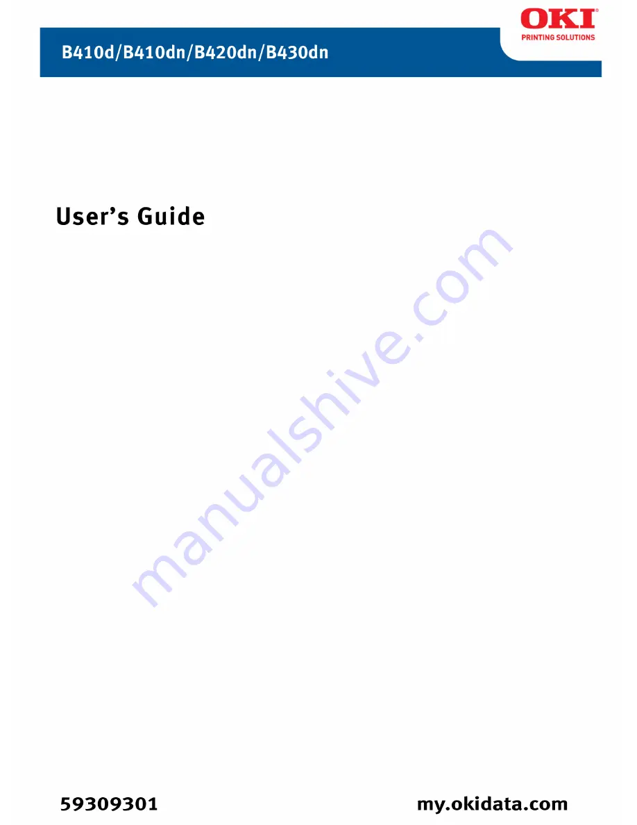 Oki B410D User Manual Download Page 1