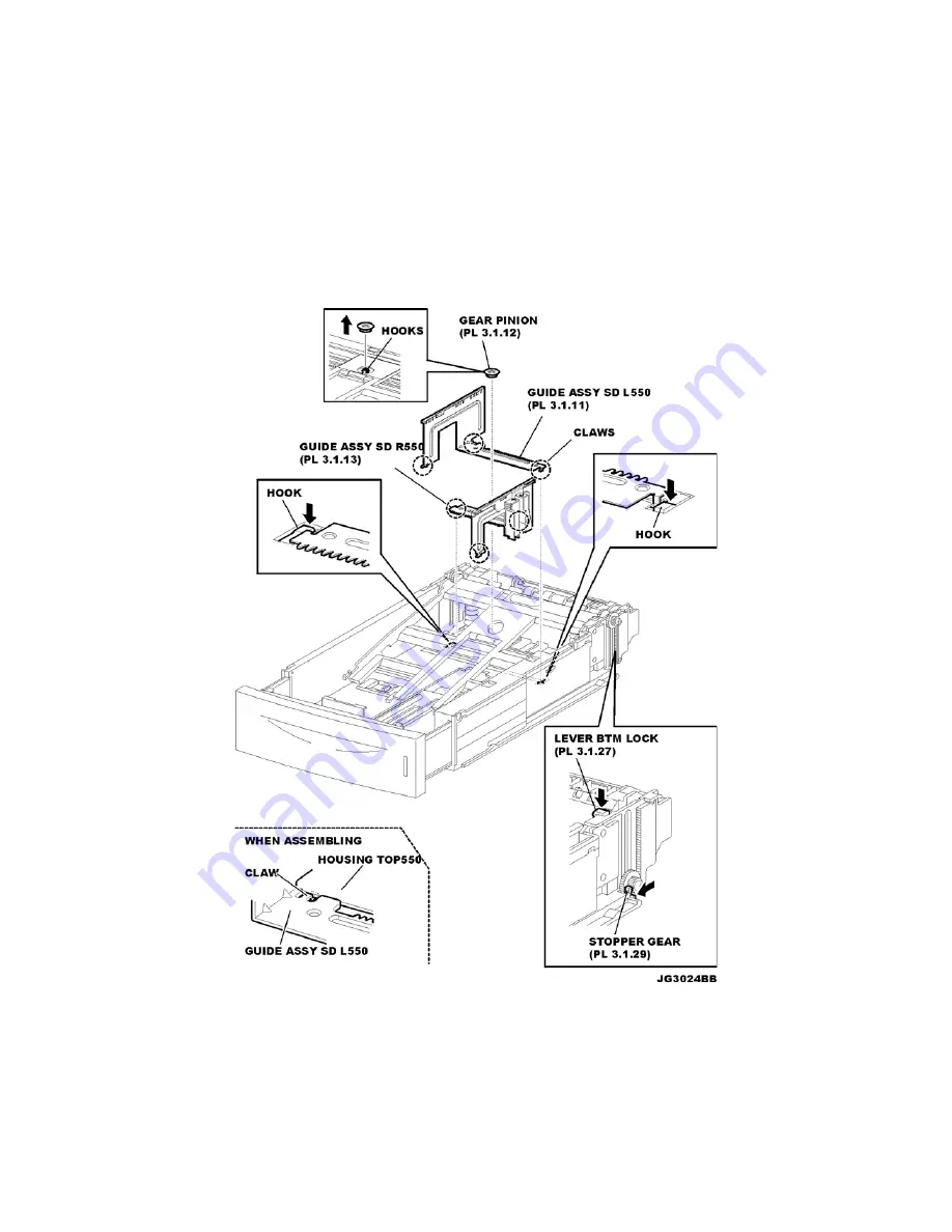 Oki B6500 Series Service Manual Download Page 223