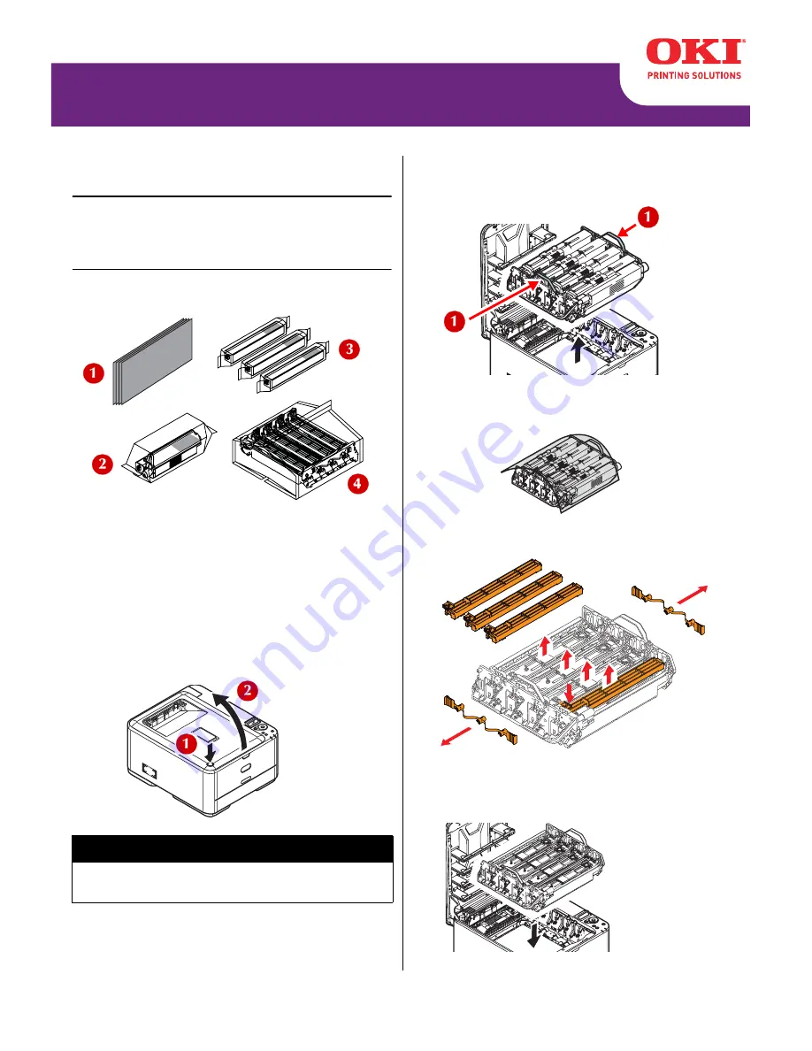 Oki C530dn Replacement Manual Download Page 1