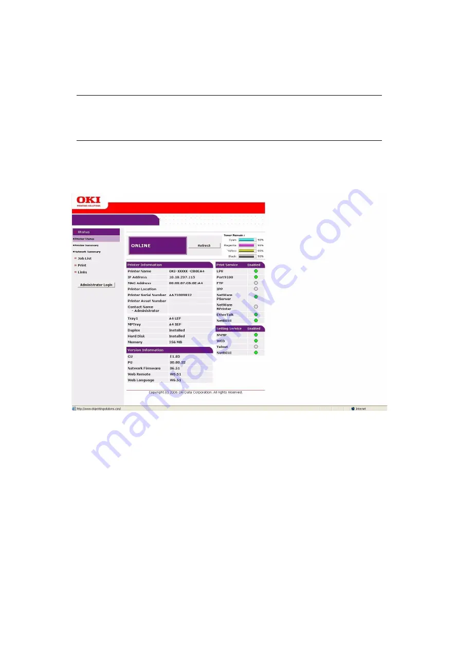 Oki C530dn Security Manual Download Page 6