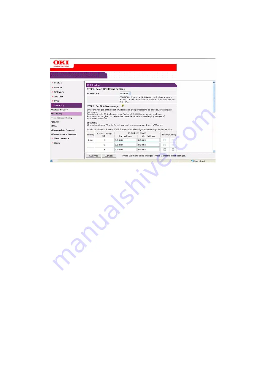 Oki C530dn Security Manual Download Page 11