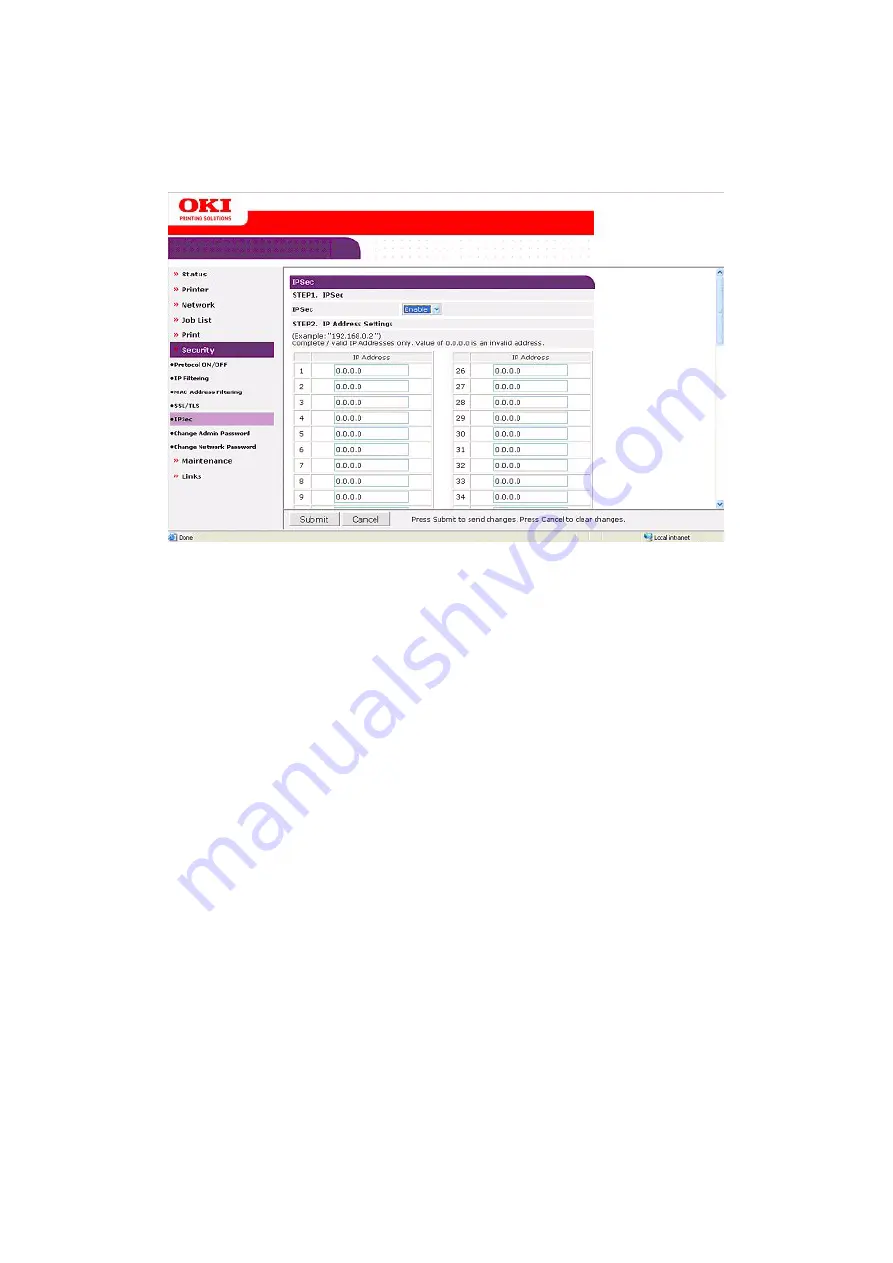 Oki C530dn Security Manual Download Page 14