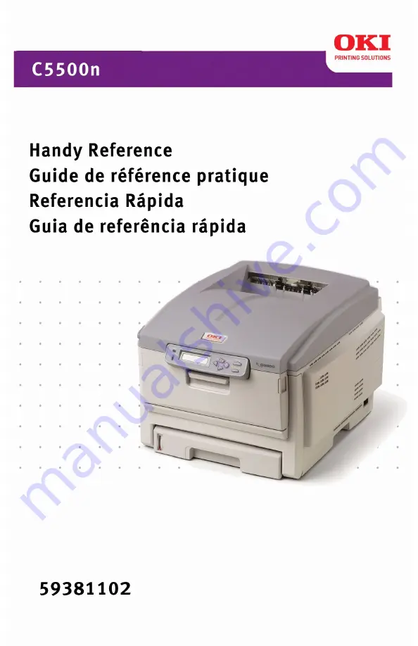 Oki C5500n Series Handy Reference Download Page 1