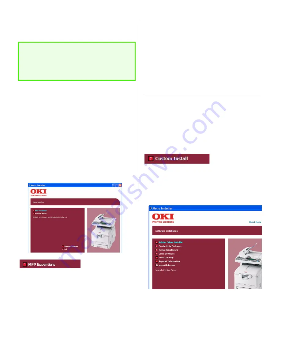 Oki C5510n MFP Manual D'Installation Download Page 14