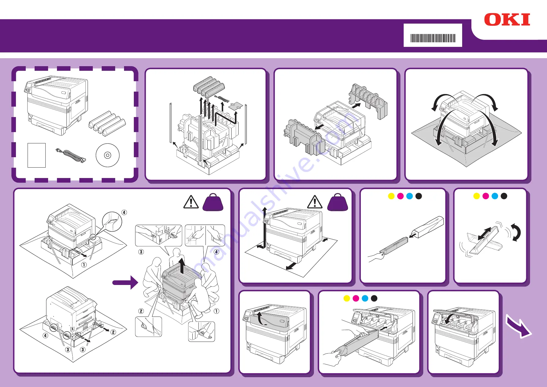 Oki C911dn Setup Manual Download Page 1