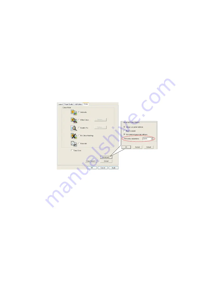 Oki C9600hdn Printing Manual Download Page 74