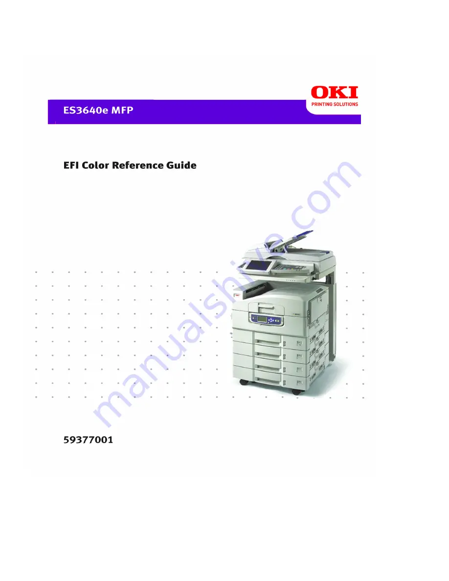 Oki ES3640eMFP Reference Manual Download Page 1