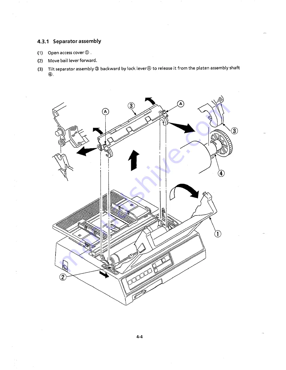 Oki Microline 390 Maintenance Manual Download Page 63