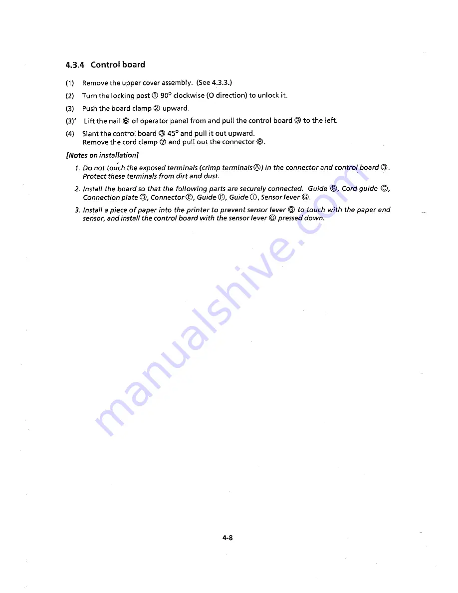 Oki Microline 390 Maintenance Manual Download Page 67