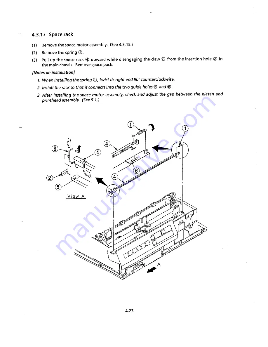 Oki Microline 390 Maintenance Manual Download Page 84