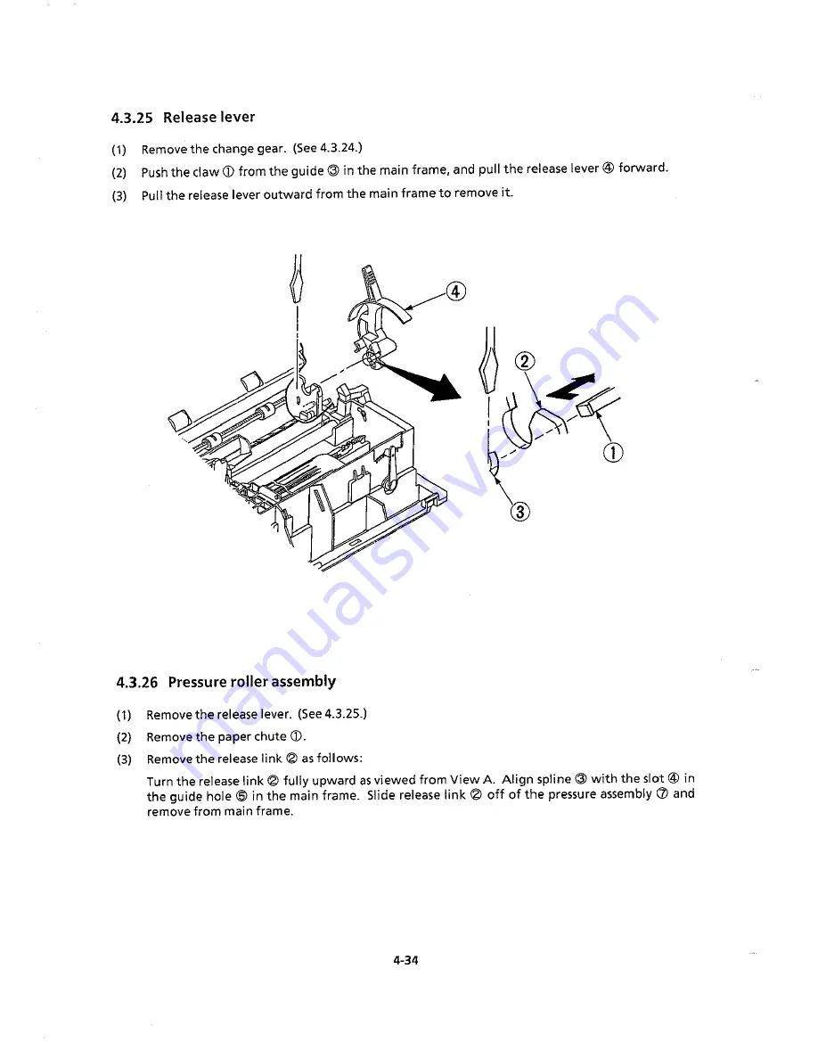 Oki Microline 390 Maintenance Manual Download Page 93