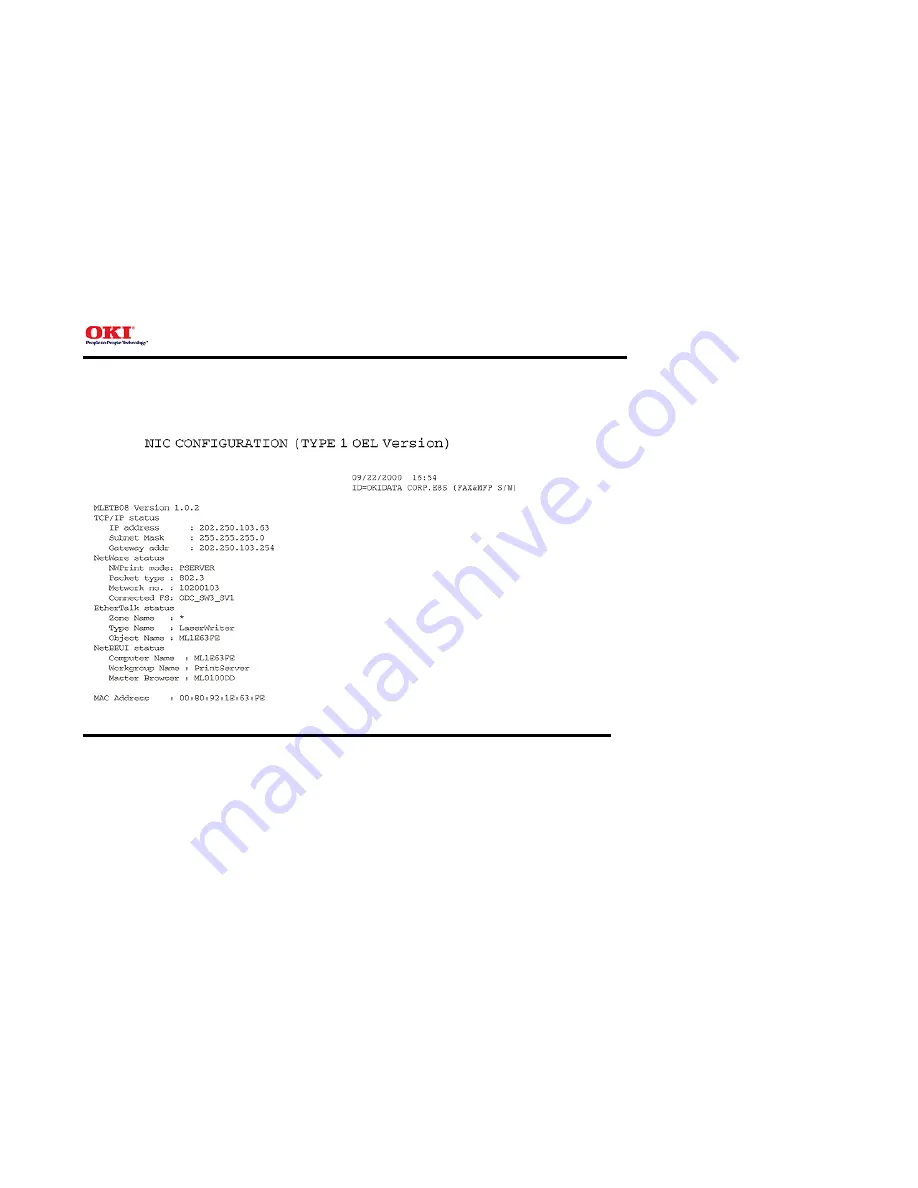 Oki OKIFAX 5750 Service Manual Download Page 204