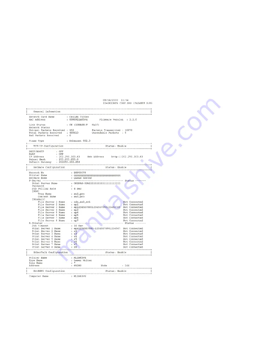 Oki OKIFAX 5750 Скачать руководство пользователя страница 206