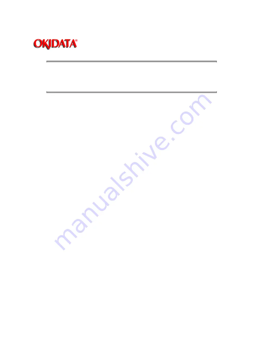 OKIDATA ML380 Service Manual Download Page 33