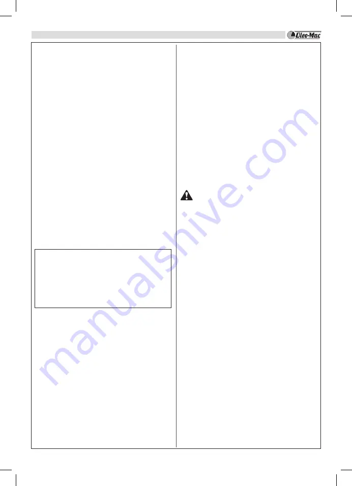 Oleo-Mac BC 22 TR Operator'S Instruction Manual Download Page 5