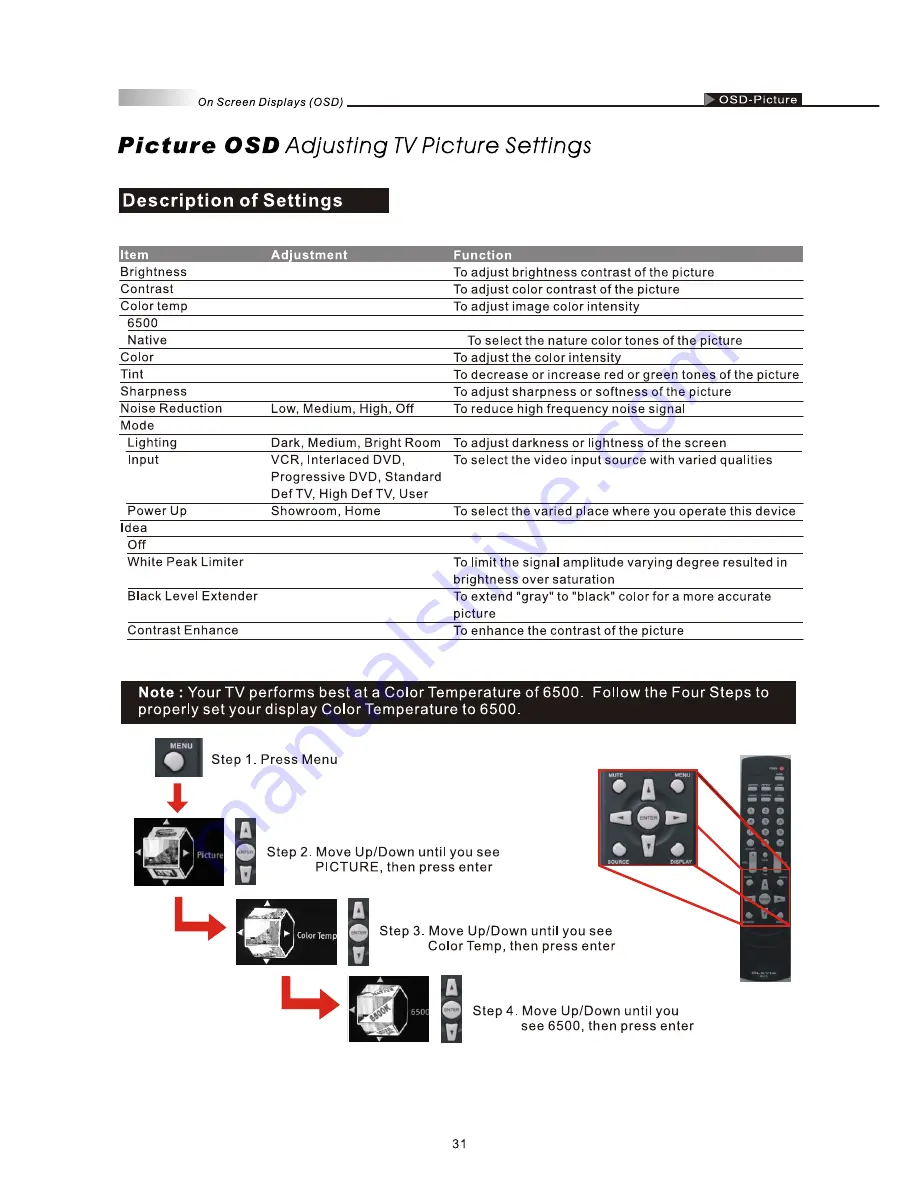 Olevia 237T User Manual Download Page 33