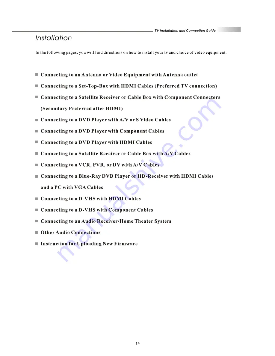 Olevia 3 series User Manual Download Page 16