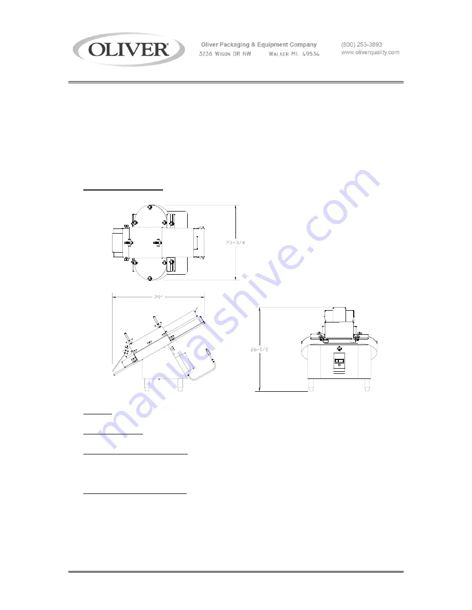 Oliver 705-N User'S Operating And Instruction Manual Download Page 3