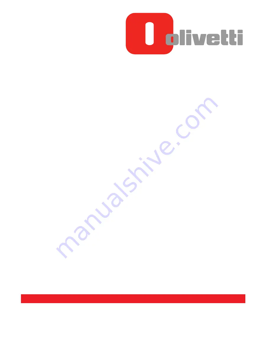 Olivetti d-COLOR MF3300 Maintenance Manual Download Page 1