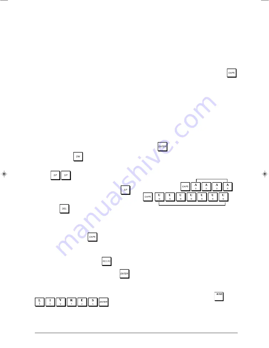 Olivetti ECR 5920 F Manual Usager Download Page 17