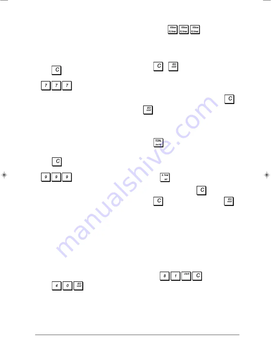 Olivetti ECR 6920 F User Manual Download Page 13