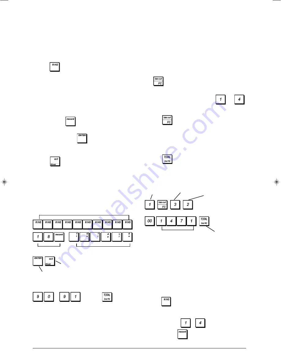 Olivetti ECR 6920 F Скачать руководство пользователя страница 22