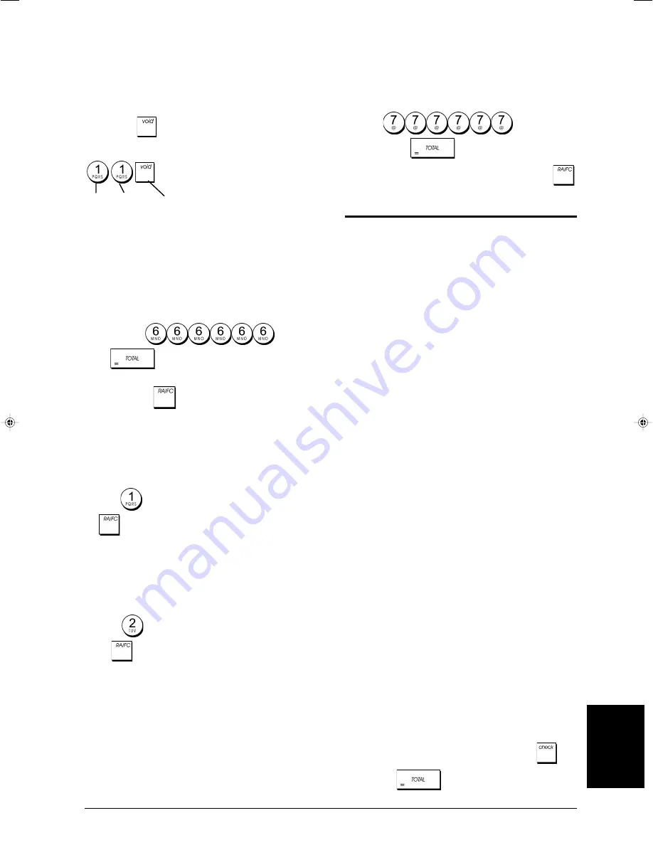 Olivetti ECR 7700 Bruksanvisning Download Page 23