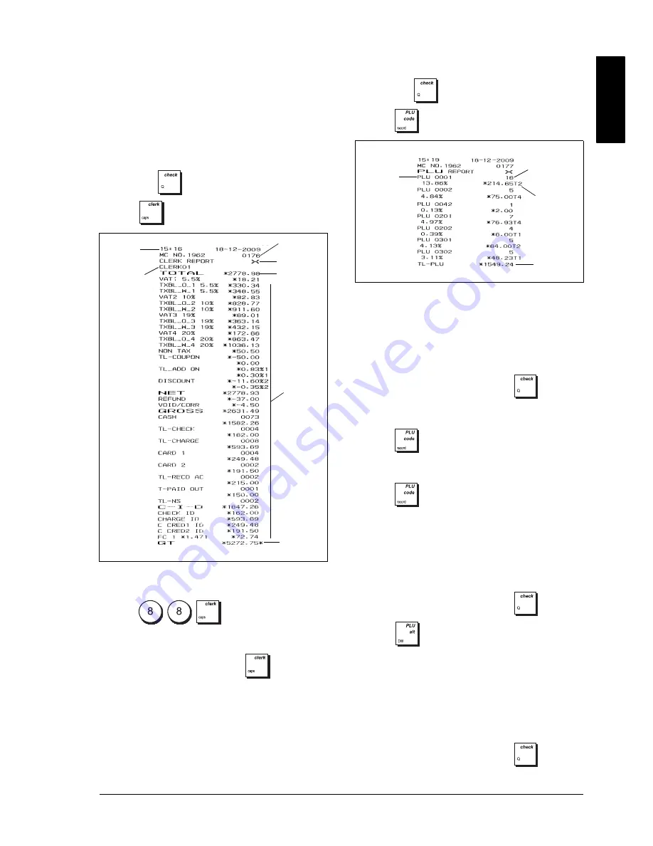 Olivetti ECR 8100 Скачать руководство пользователя страница 41