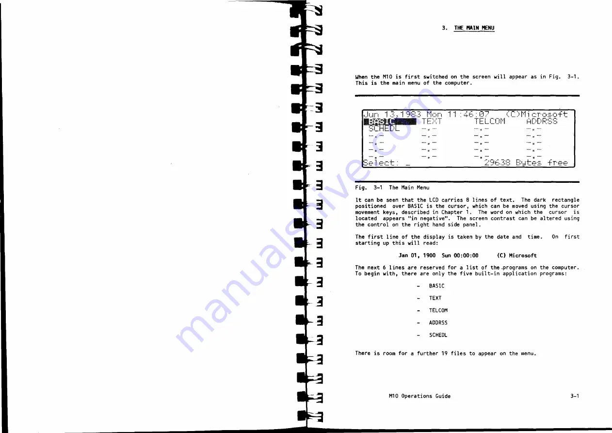 Olivetti M10 Скачать руководство пользователя страница 19