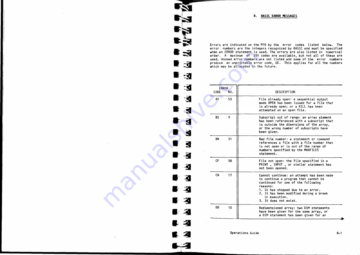 Olivetti M10 Operation Manual Download Page 90