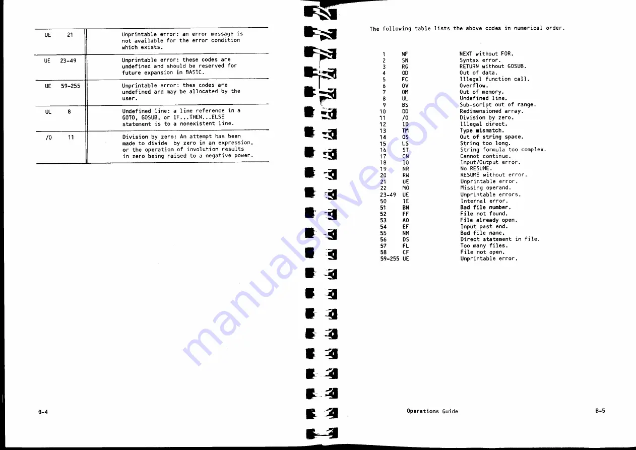 Olivetti M10 Operation Manual Download Page 92