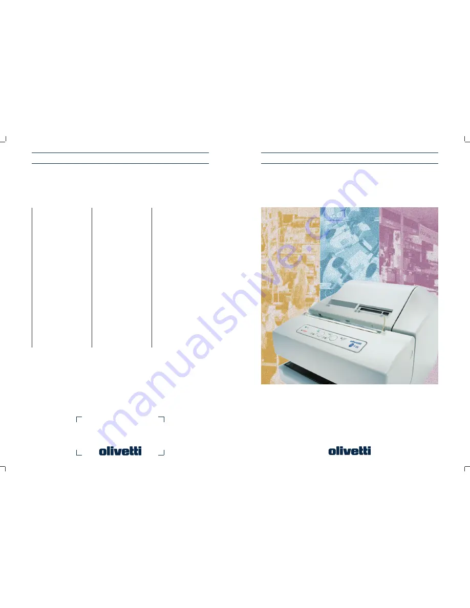 Olivetti PR4 DR Quick Manual Download Page 1