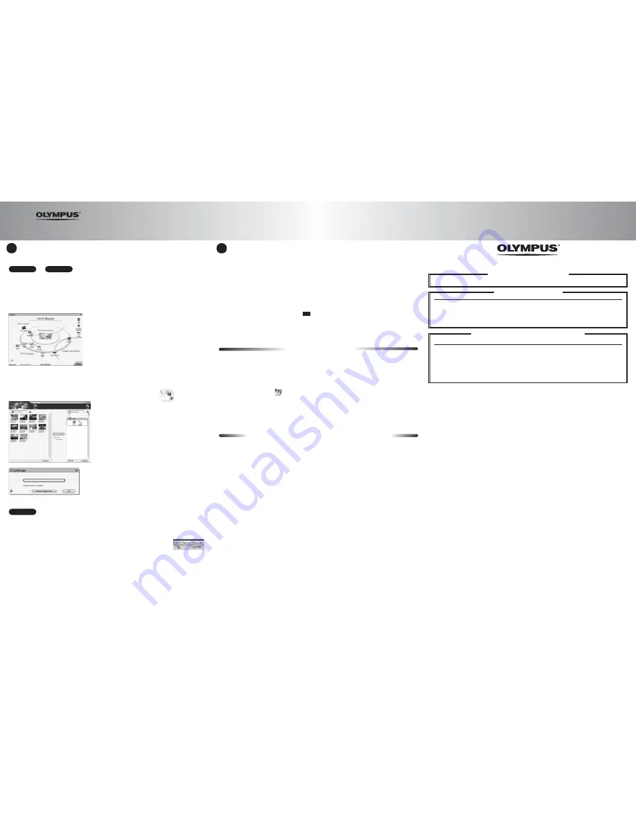 Olympus E-20 - Dual Monaural Earphones Software Installation Manual Download Page 2