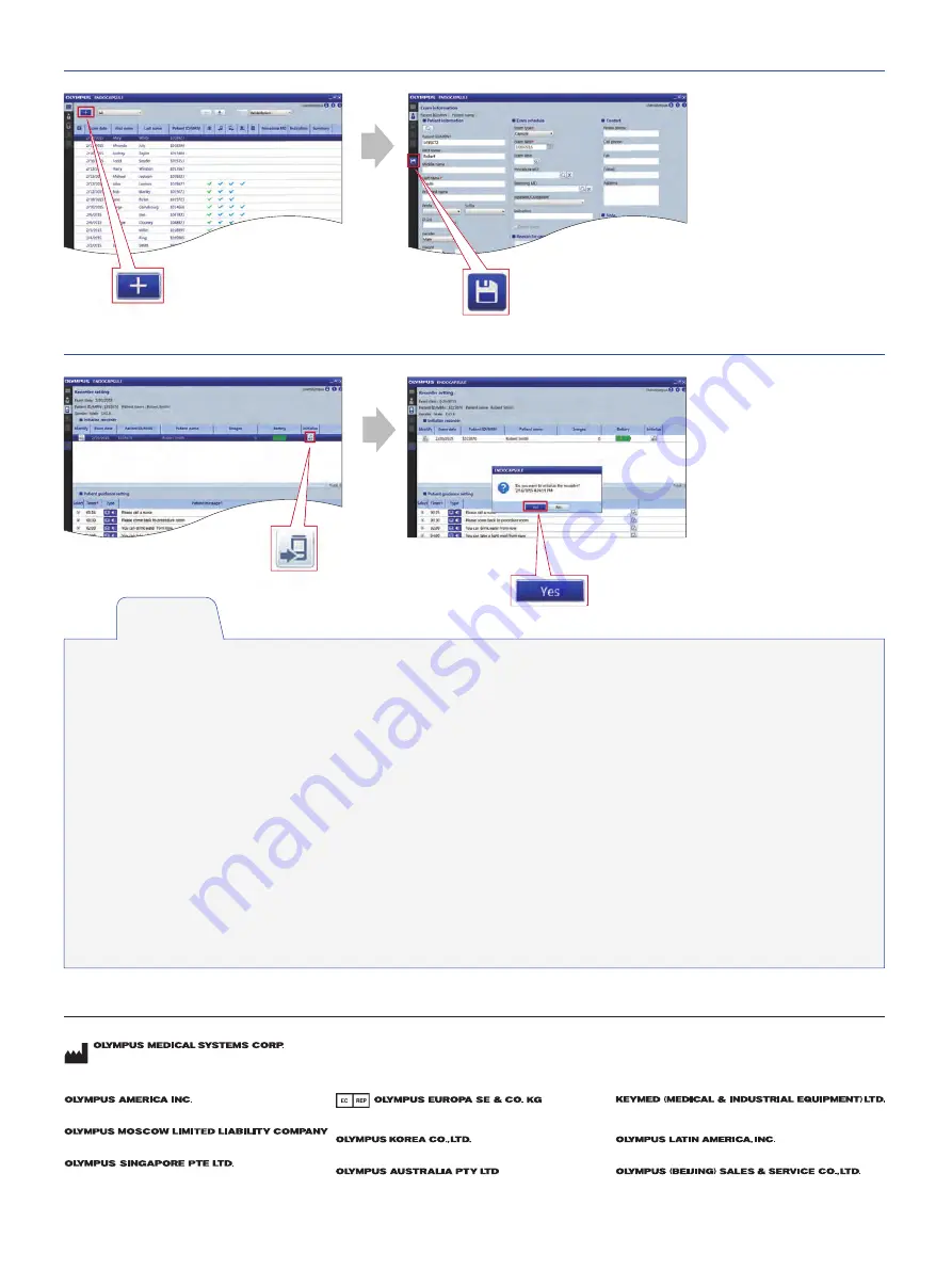 Olympus ENDOCAPSULE 10 SYSTEM Quick Start Manual Download Page 2