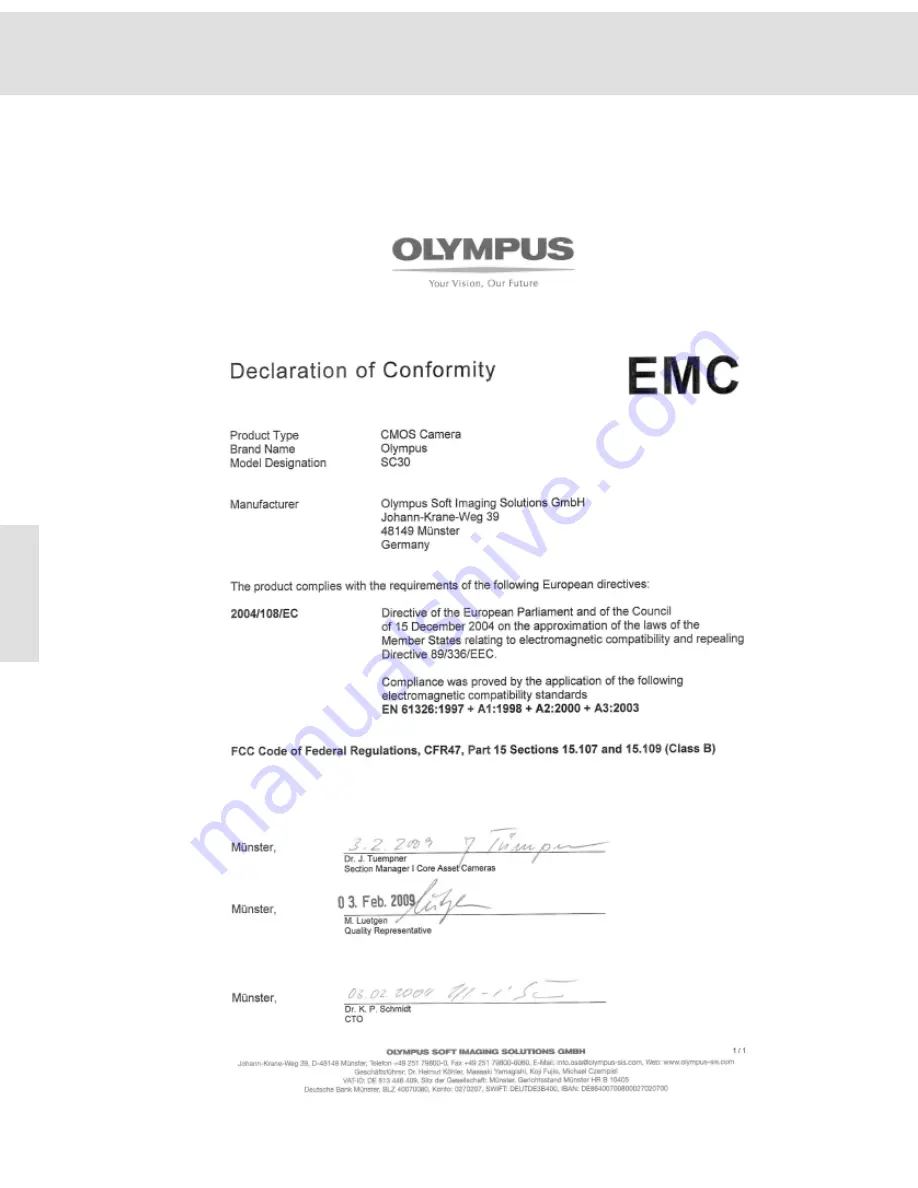 Olympus SC30 User Manual Download Page 62