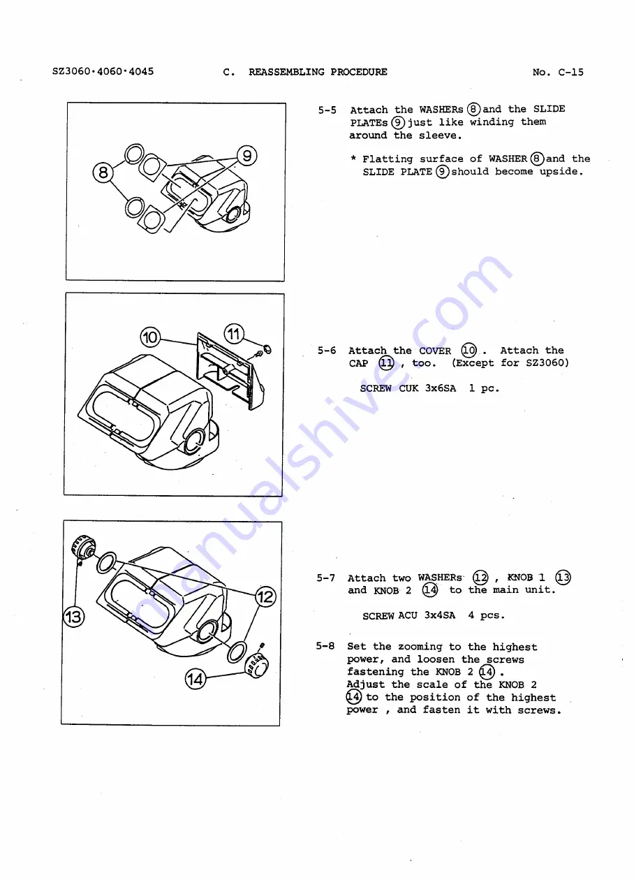 Olympus SZ3060 Repair Manual Download Page 31