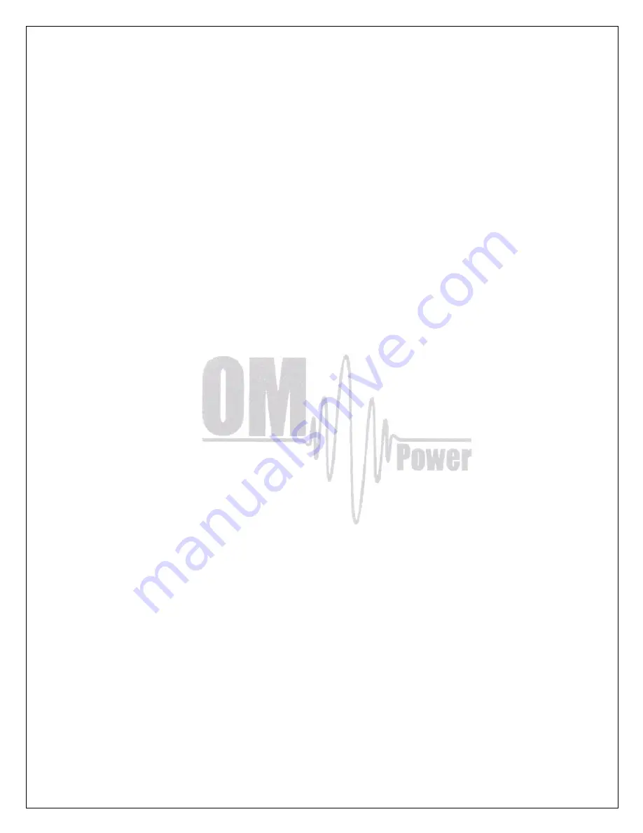 OM POWER OM2000A+ Instruction Manual Download Page 4