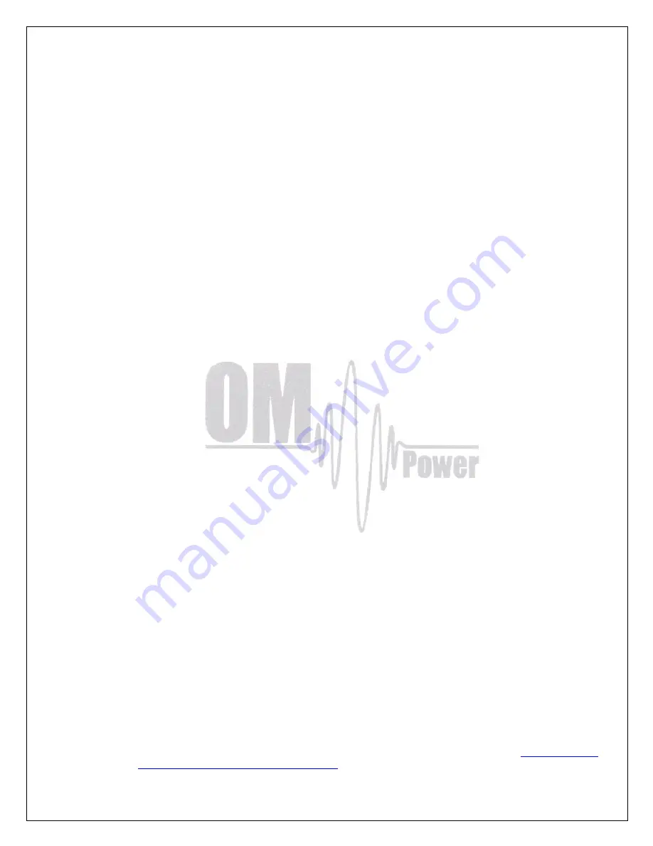 OM POWER OM2000A+ Instruction Manual Download Page 6