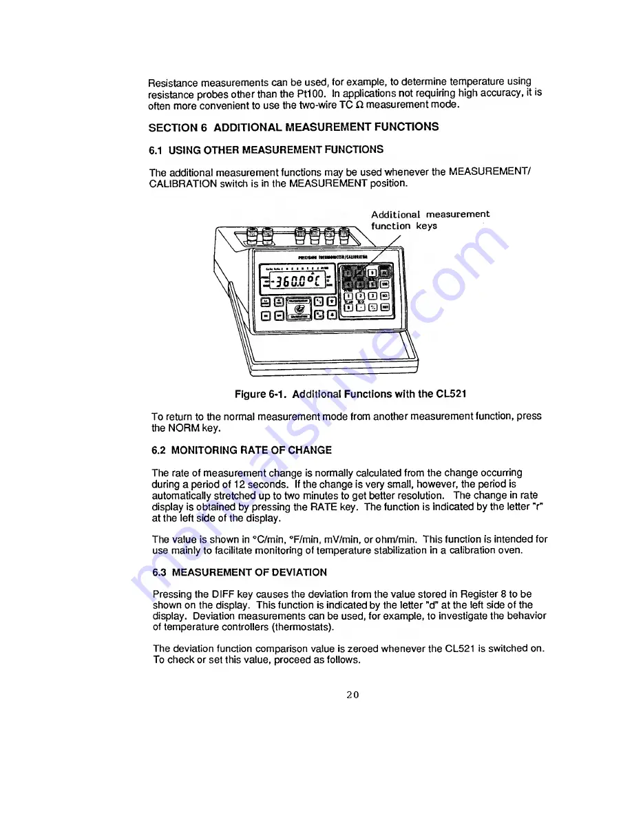 Omega Engineering CL521 Operator'S Manual Download Page 24