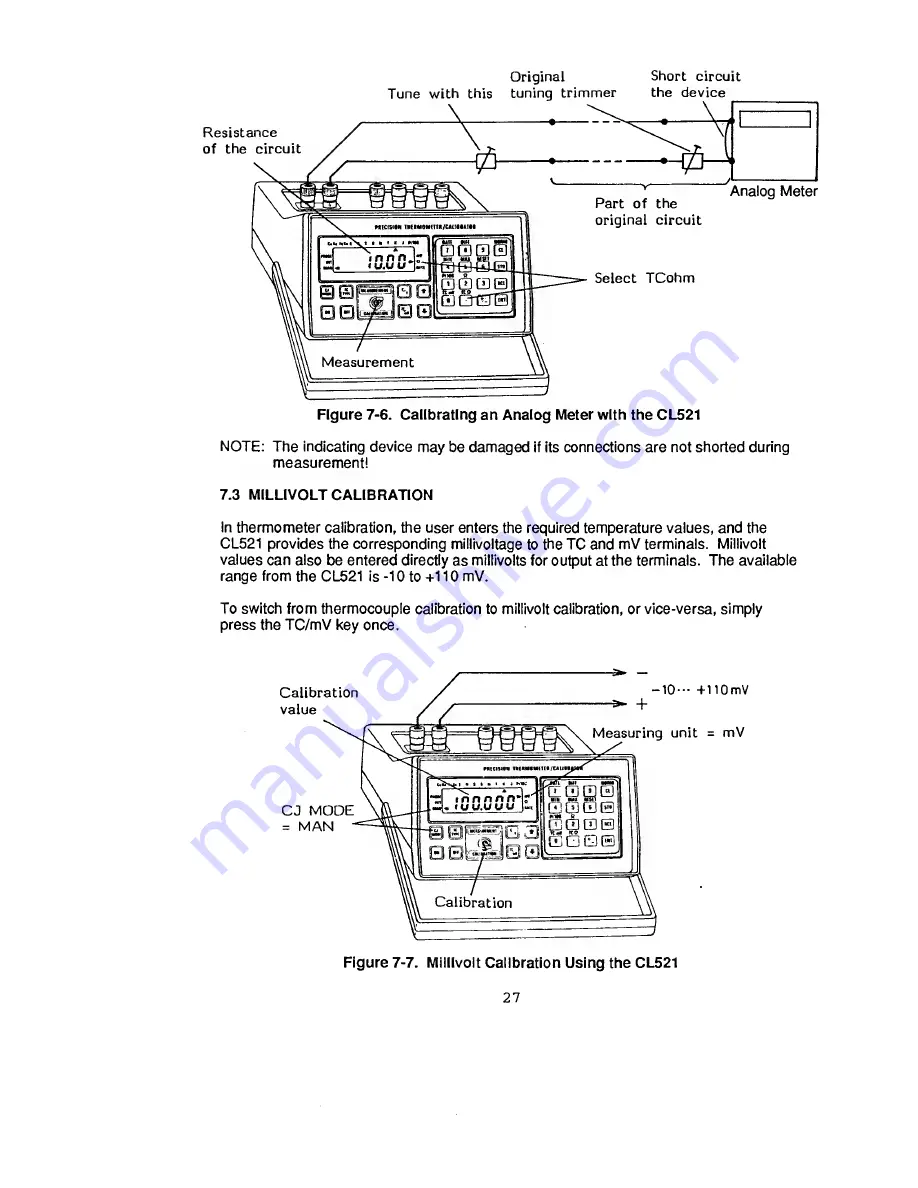 Omega Engineering CL521 Operator'S Manual Download Page 31