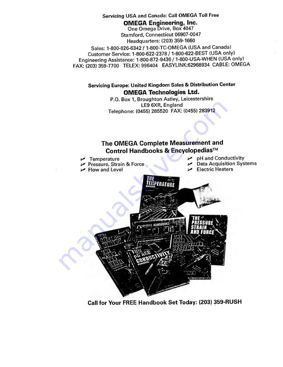 Omega Engineering CL521 Operator'S Manual Download Page 46