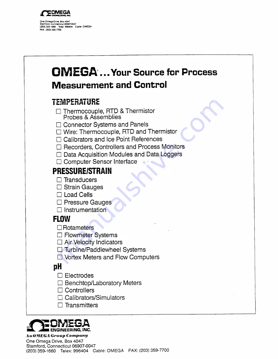 Omega Engineering PHTX-11 Скачать руководство пользователя страница 14