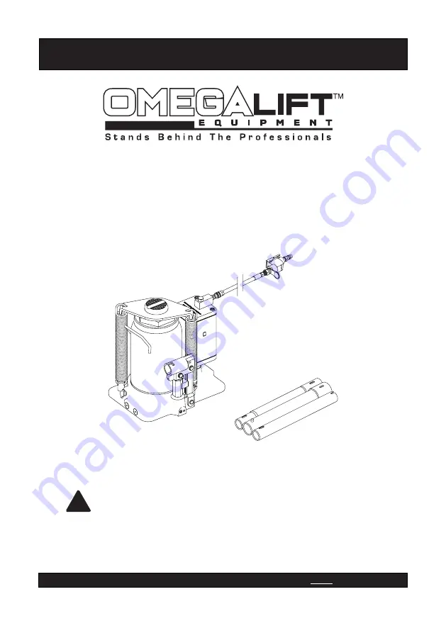 Omega Lift Equipment 18126A Operating Instructions & Parts Manual Download Page 1